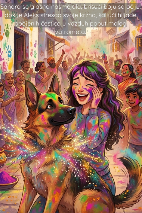 Animacija, Holi, Indija, Sandra i Aleks